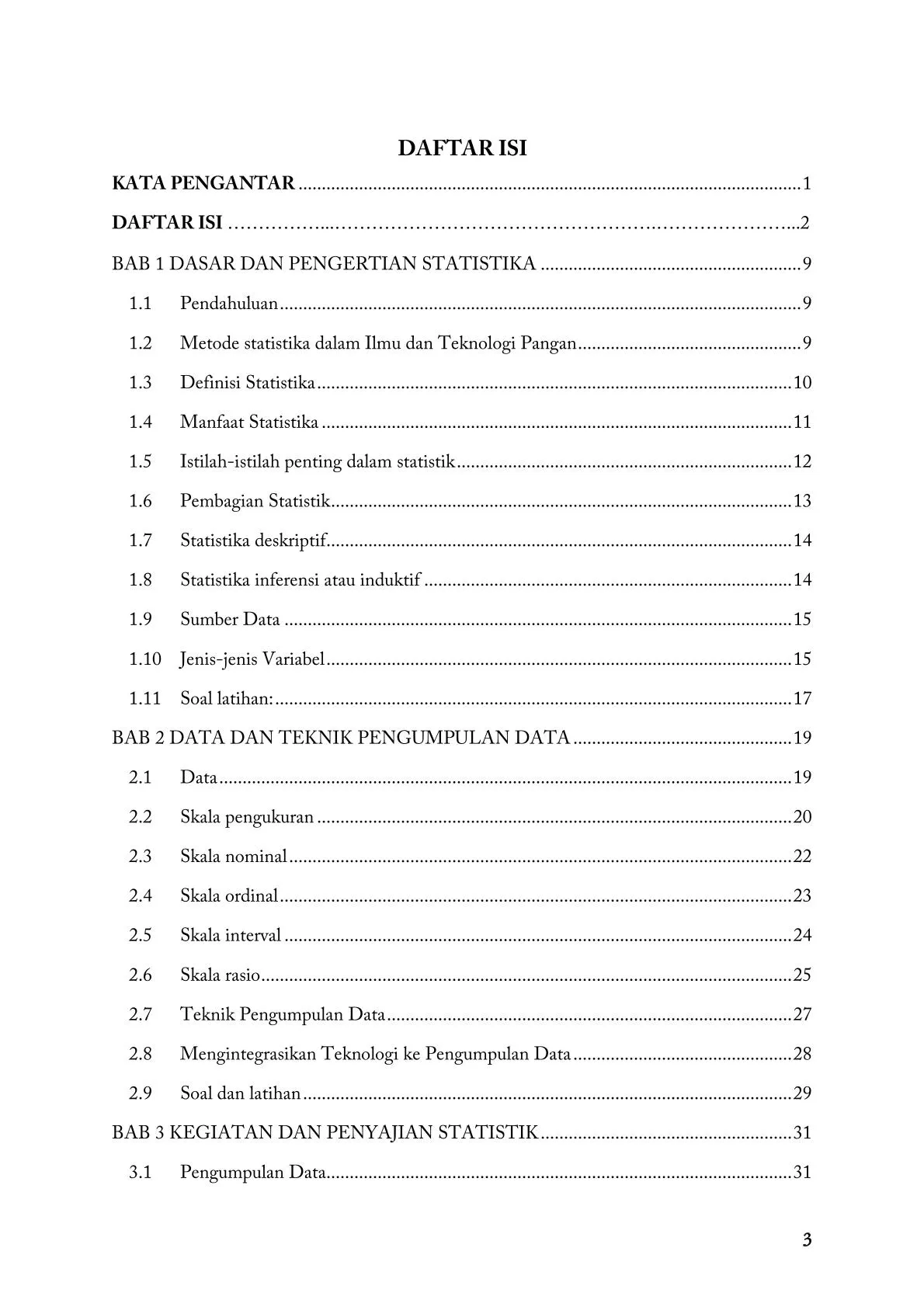 Metode Statistik Untuk Ilmu dan Teknologi Pangan