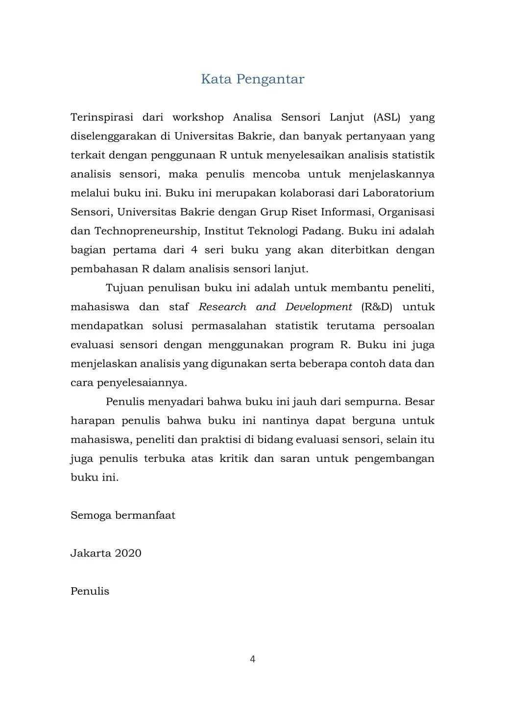 Analisis Sensori Lanjut untuk Industri Pangan dengan R Preference Mapping dan Survival Analysis