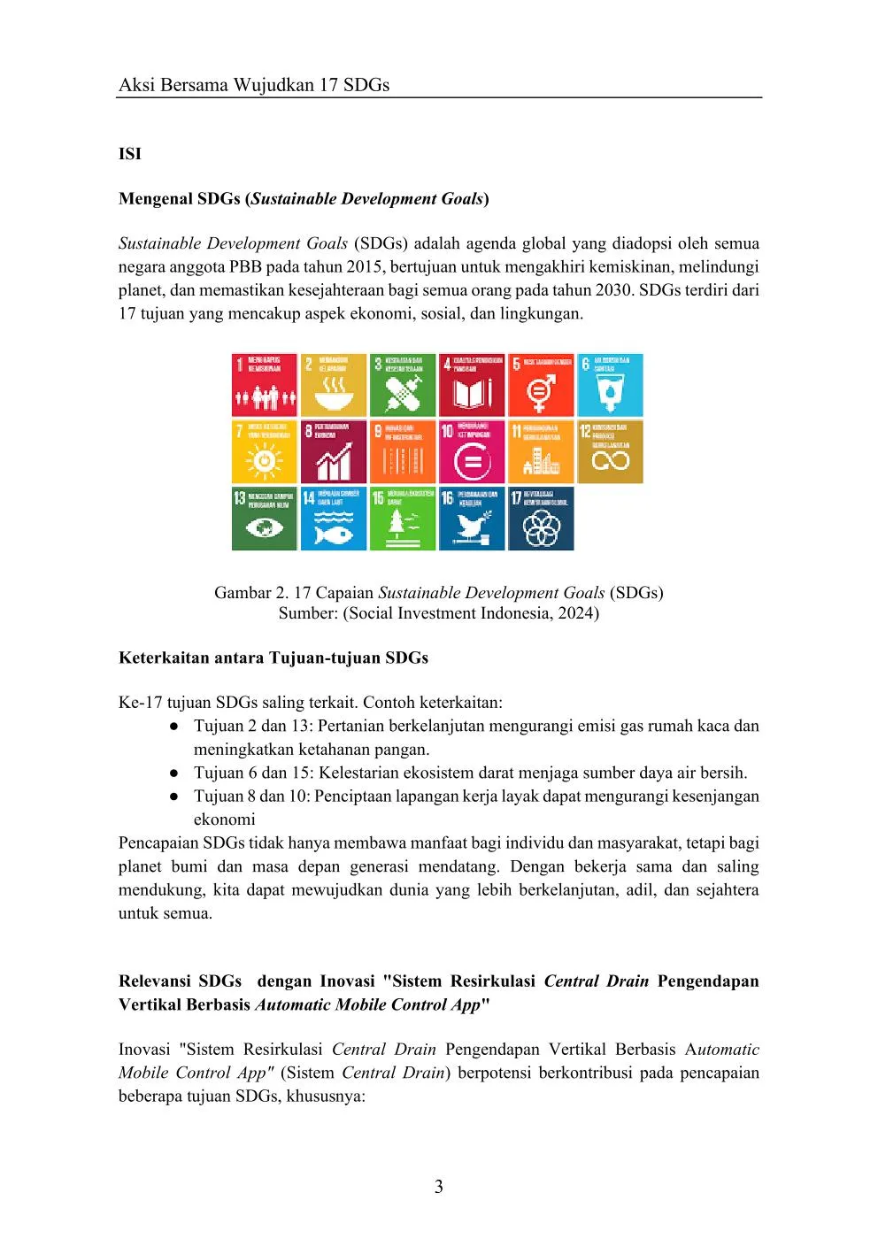 79 Esai Aksi Bersama Wujudkan 17 SDG’s