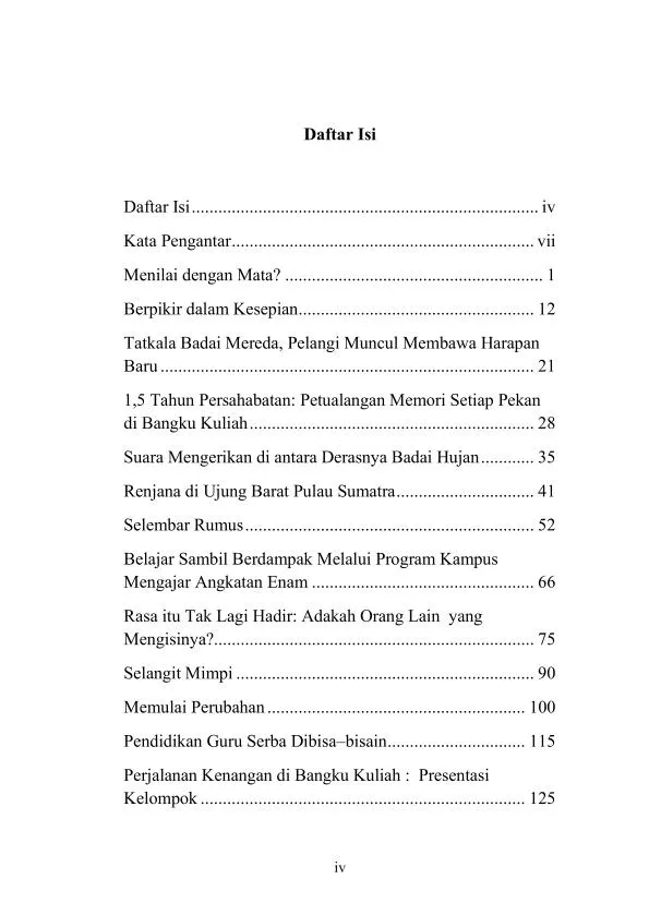 Cerita dari Perguruan Tinggi