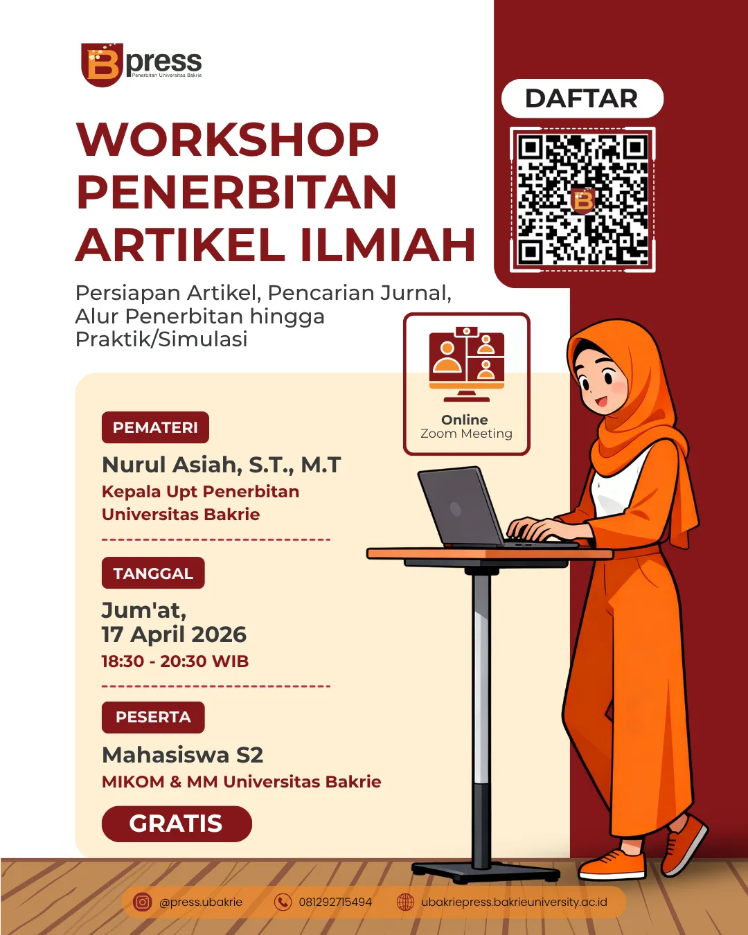 Tingkatkan Kualitas Riset: Workshop Penerbitan Artikel Ilmiah Khusus Mahasiswa Magister