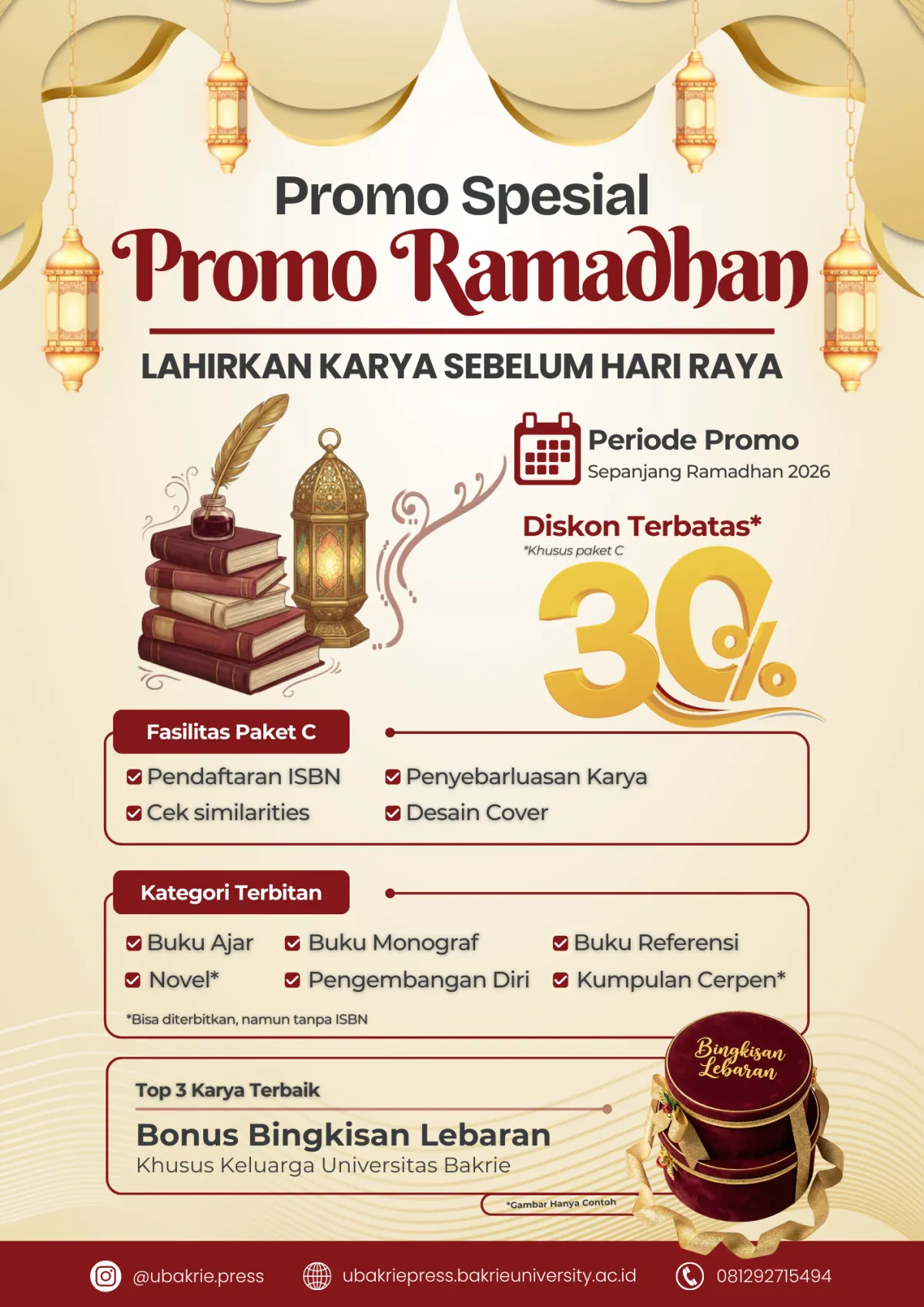 Promo Spesial Ramadhan 2026: Lahirkan Karya Sebelum Hari Raya
